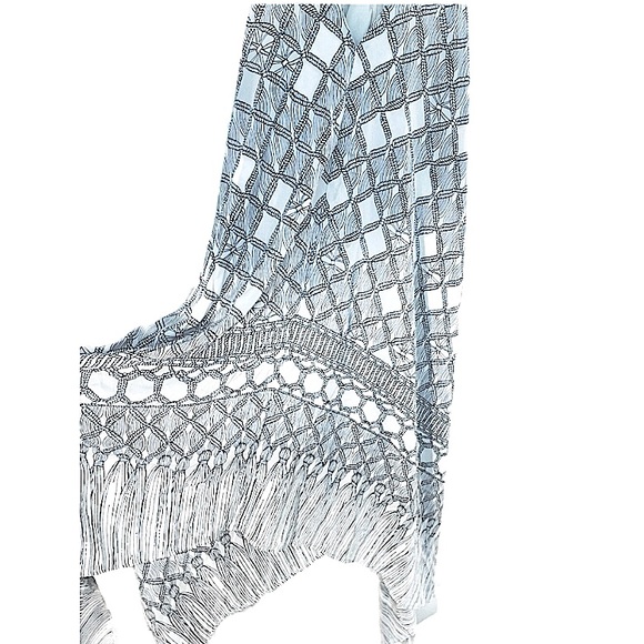 MARA HOFFMAN BATIK PRINT MAXI DRESS WATERFALL HEMLINE SIZE SMALL - Picture 4 of 6